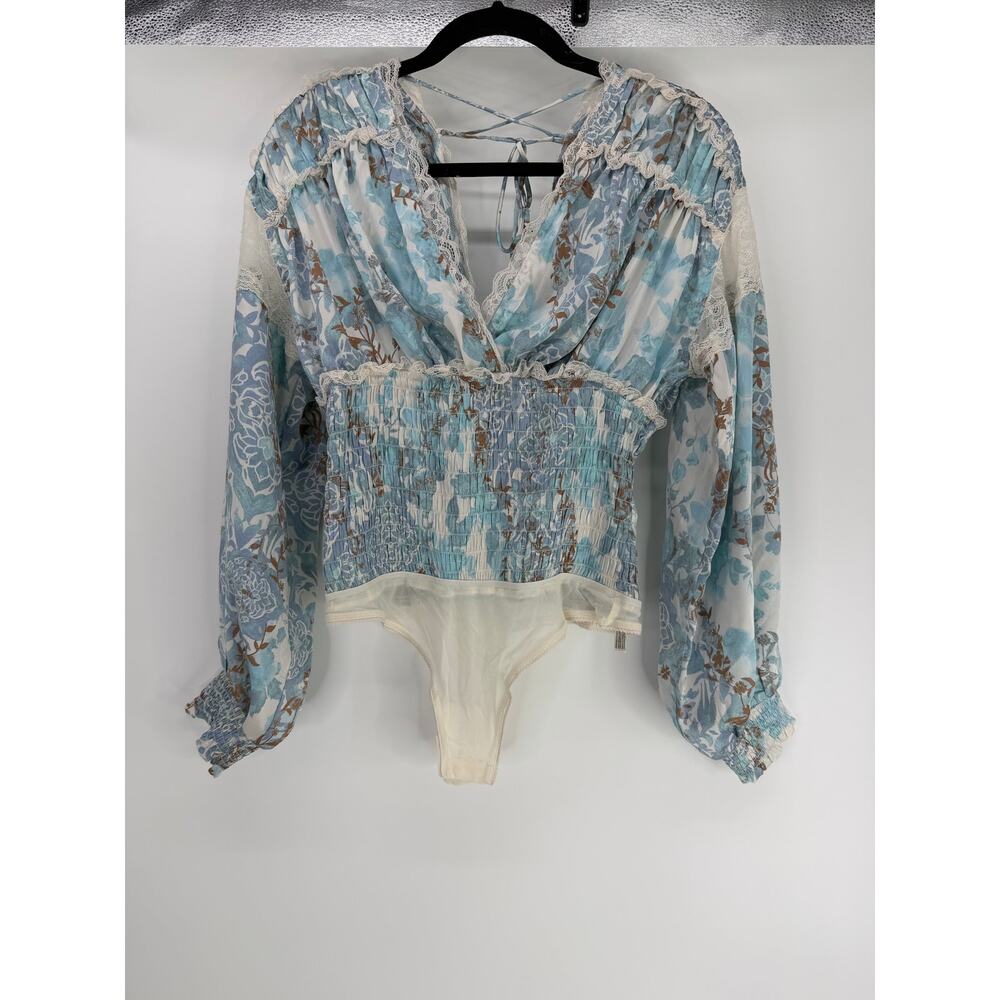 NWT free people intimately smocked worth the wait bodysuit